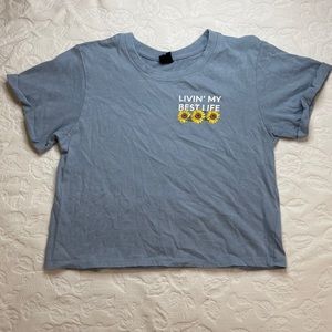 Vibe N’ Blue Sunflower Junior T-Shirt